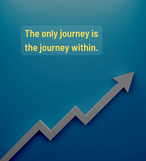 The only journey is the journey within. - short self-development quotes
